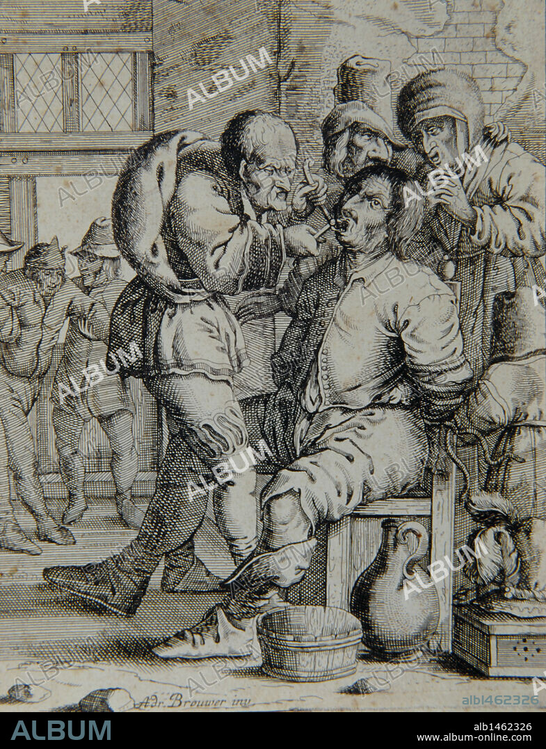 ODONTOLOGIA. Grabado de 1817. Londres. Inglaterra.