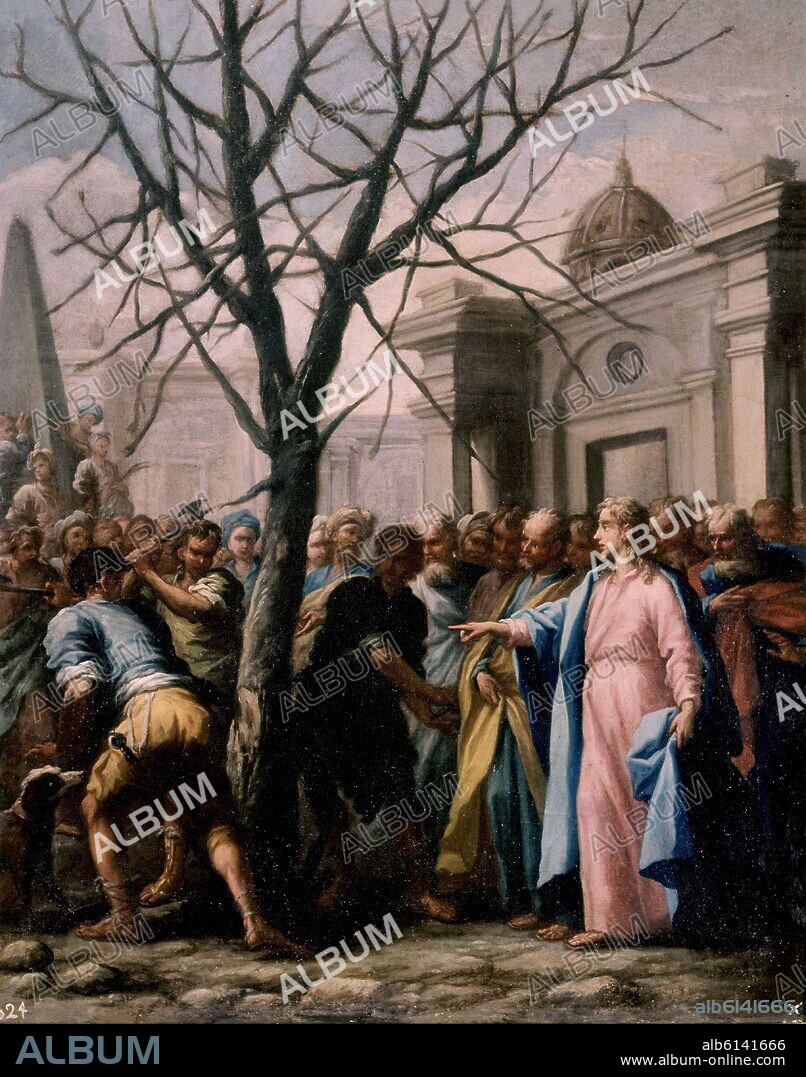 GIULIO CESARE PROCACCINI (1574-1625). LA HIGUERA ESTERIL MALDECIDA-BARROCO ROMANO-ESCUELA DE CARRACCI.