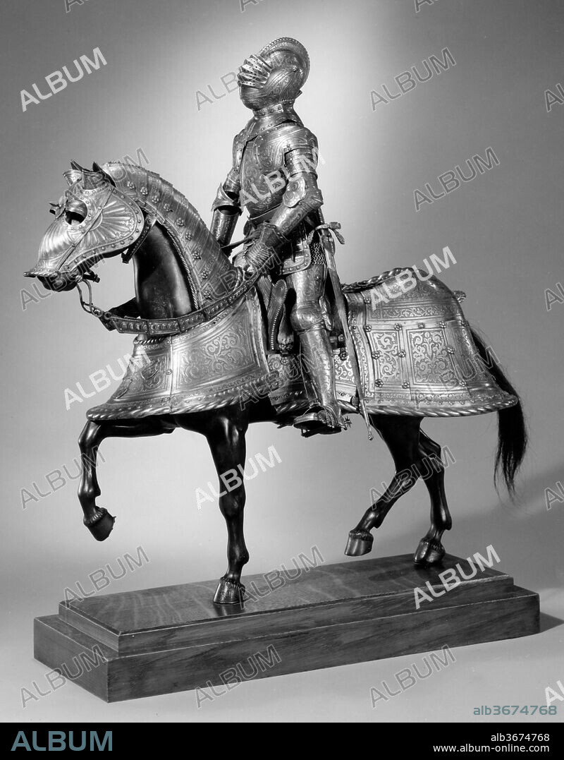 Miniature Italian-Style Armor for Man and Horse. Armorer: Possibly made by Granger LeBlanc (French, active ca. 1840-70). Culture: French. Dimensions: H. as mounted 17 7/8 in. (45.4 cm). Date: ca. 1860.