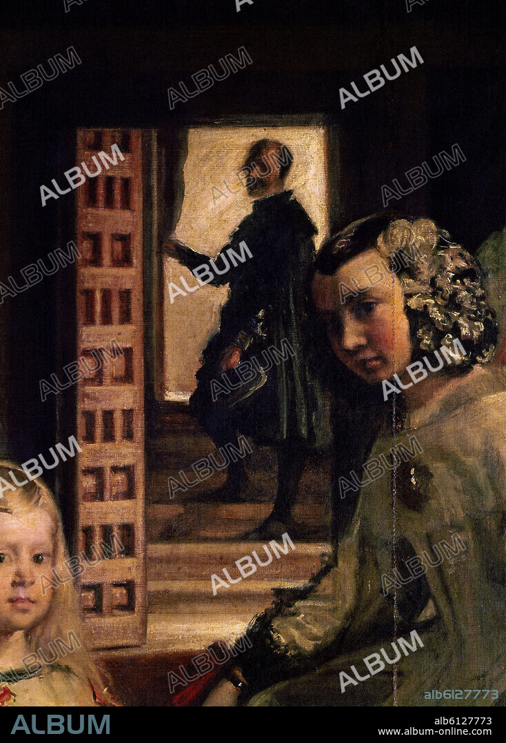 DIEGO VELAZQUEZ (1599-1660). LAS MENINAS O LA FAMILIA DE FELIPE IV - DETALLE - 1656 - BARROCO ESPAÑOL - O/L - NP 1174 - ANTES DE RESTAURAR - CONJUNTO 401.