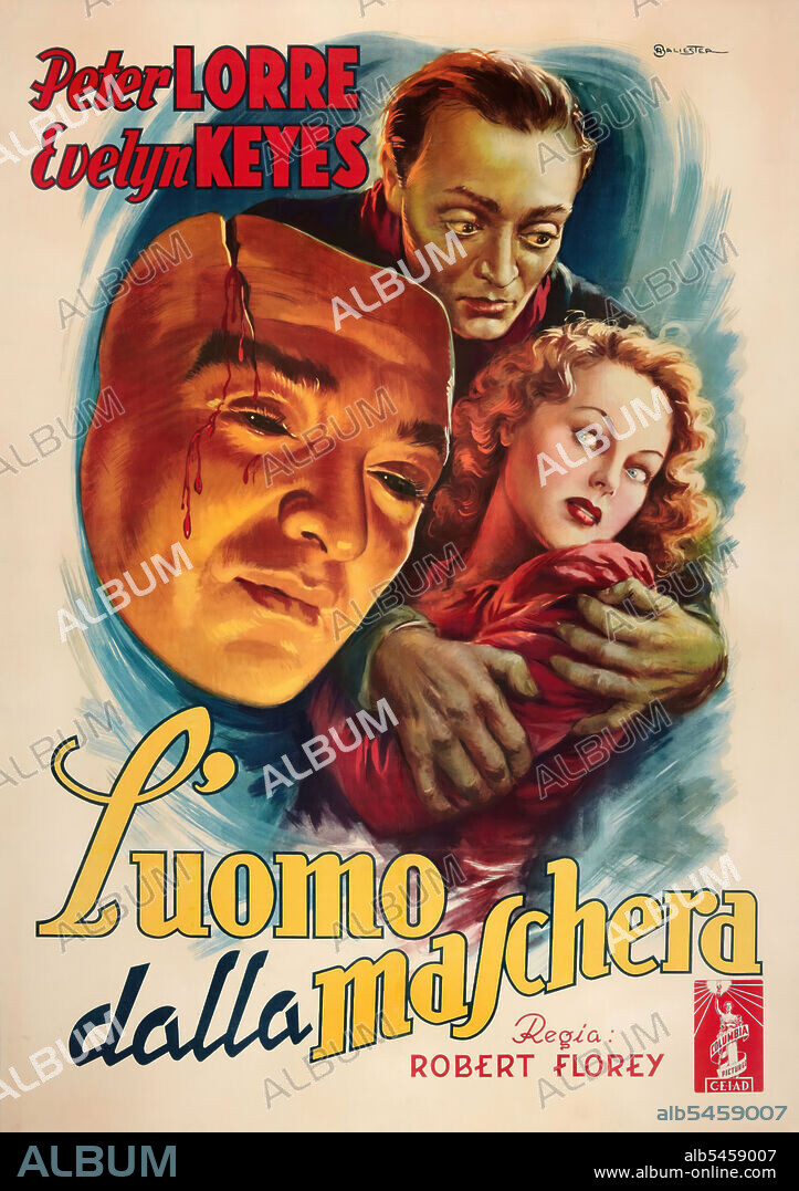 EVELYN KEYES und PETER LORRE in THE FACE BEHIND THE MASK, 1941, unter der Regie von ROBERT FLOREY. Copyright COLUMBIA PICTURES.