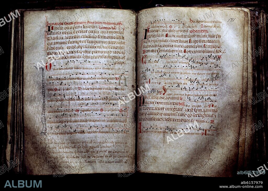 BIBLIOTECA-PAGINA DEL PALIMPSESTO DEL S XIV.