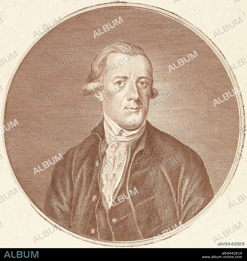 Portrait of politician Joan Derk van der Capellen tot den Pol, print maker: Mathias de Sallieth, Rotterdam, 1787, paper, etching, engraving, h 335 mm × w 252 mm.