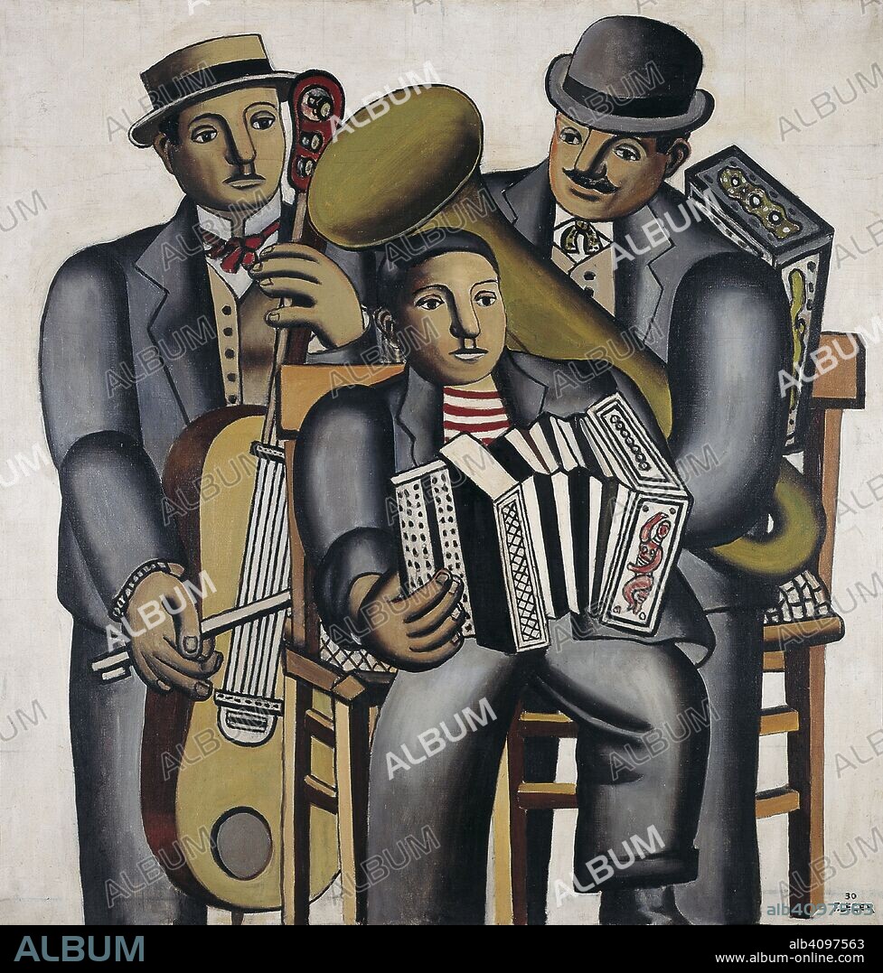 FERNAND LEGER. Les trois musiciens.