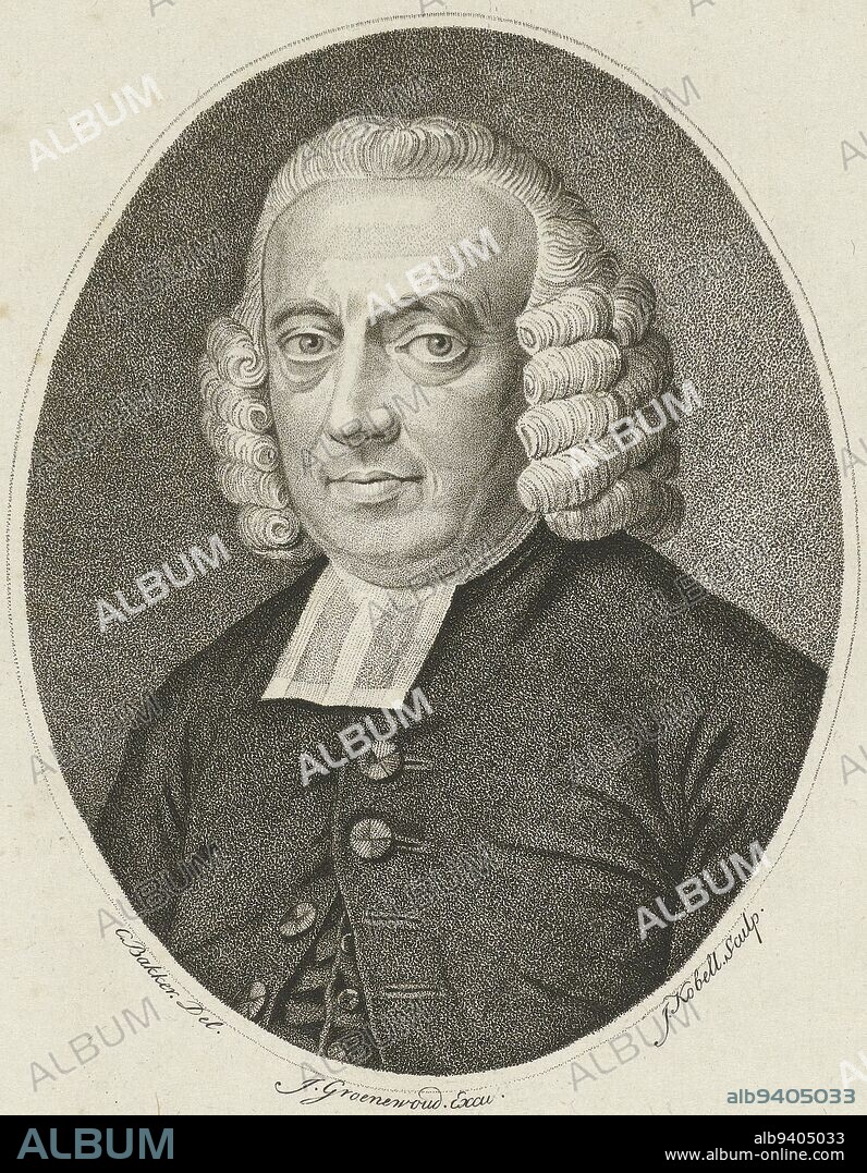 Portrait bust of Jan Arent Smit, pastor at Twello, Breukelen and Gouda. Smit is wearing a battery wig and a bef. Below the picture a four-line caption in Dutch, Portrait Jan Arent Smit Jan Arent Smit , print maker: Jan Kobell (I), (mentioned on object), C. Bakker, (mentioned on object), publisher: J. Groenewoud, (mentioned on object), 1777 - 1833, paper, etching, h 251 mm × w 180 mm.