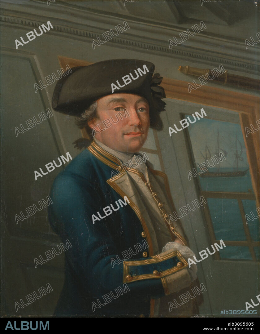 DOMINIC SERRES. Captain William Locker. Date/Period: 1769. Painting. Oil on canvas. Height: 368 mm (14.48 in); Width: 305 mm (12 in).