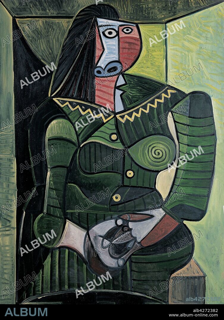 PABLO PICASSO. Femme en vert (Dora).