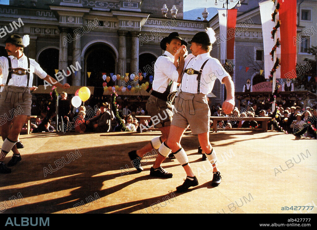 CHEVY CHASE en LAS VACACIONES EUROPEAS DE UNA CHIFLADA FAMILIA AMERICANA, 1985 (EUROPEAN VACATION), dirigida por AMY HECKERLING. Copyright WARNER BROTHERS.