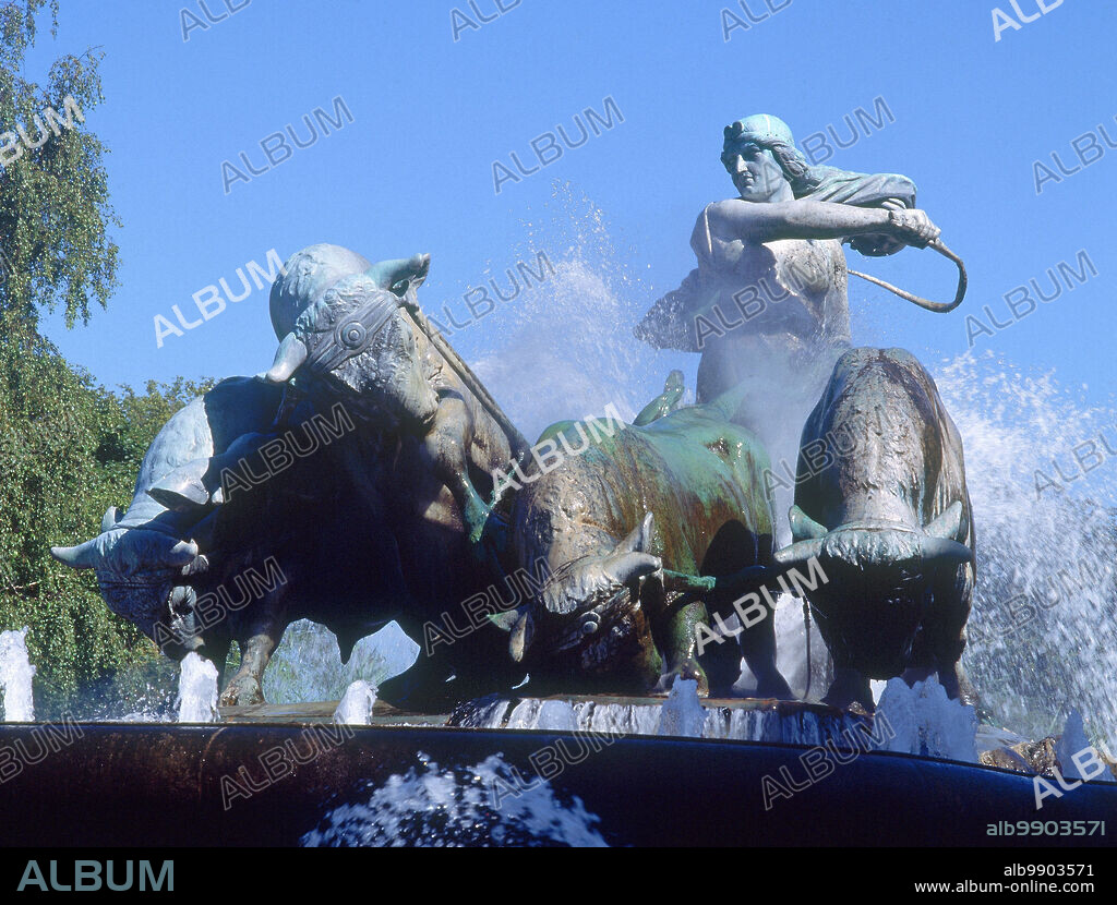 FUENTE DE GEFION - 1908 - FOTO AÑOS 00.