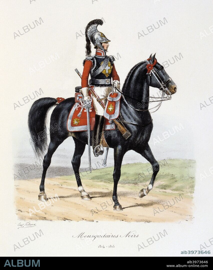 Mousquetaires Noirs, 1814-15. Histoire de la Maison Militaire du Roi de 1814-1830, volume 2.