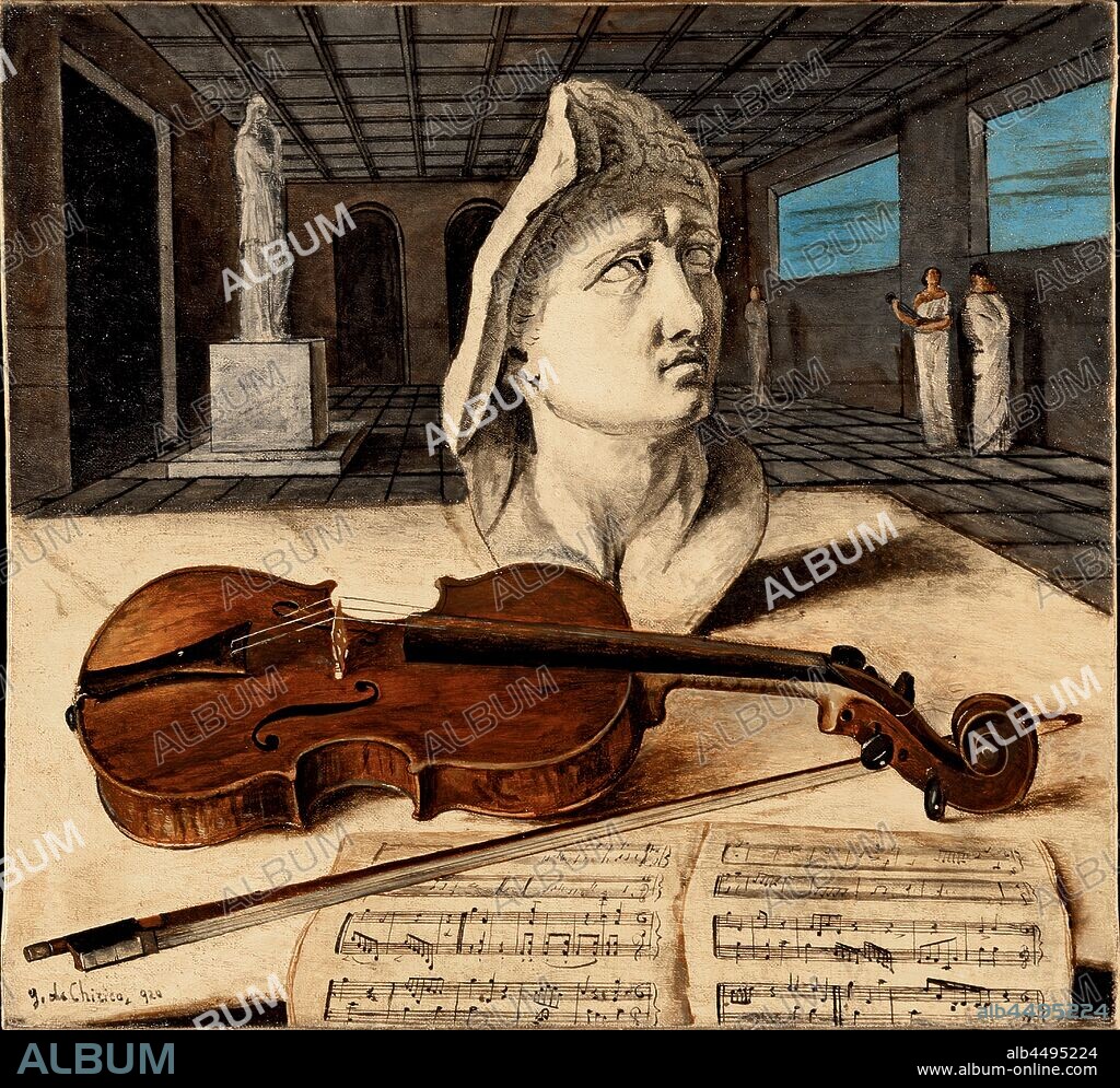 GIORGIO DE CHIRICO. La sala di Apollo (Hall of Apollo).