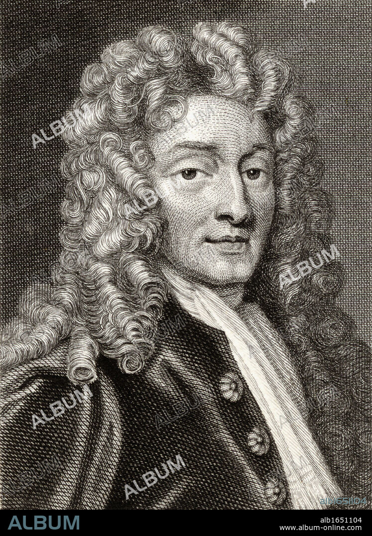 Sir Christopher Wren, 1632-1723. English architect scientist and mathematician.19th century print engraved by Charles Pye from the painting by Sir.G.Kneller.