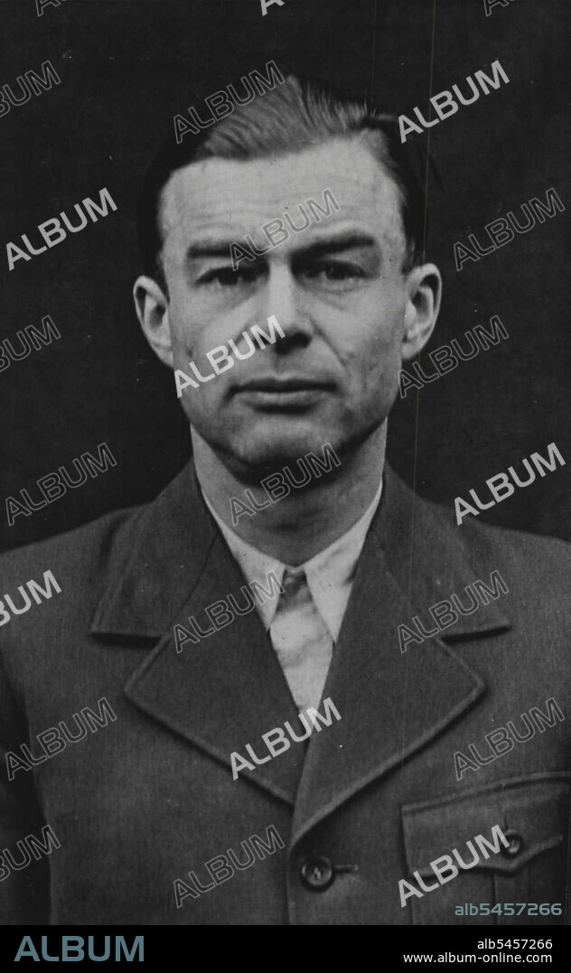 Accused German Doctors and Scientists -- Siegfried Ruff, one of the accused men.Twenty three German Doctors and Scientists are now standing trial in the famous dock at Nuremberg for to turning and murdering concentration camp inmates by means of inhuman experiments. Ghastly stories are being told in court of the murders and atrocities they are alleged to have committed. Some of them are famous throughout Europe for their medical or scientific accomplishments. All have pleaded "Not Gullty". February 1, 1947.