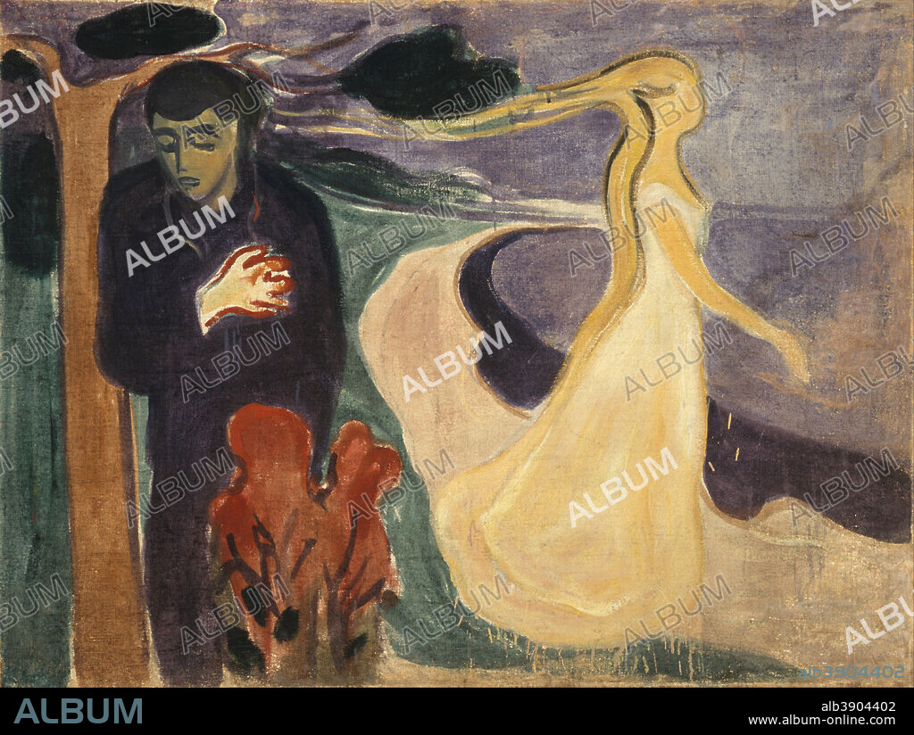 EDVARD MUNCH. Separation. Date/Period: 1896. Painting. Oil on canvas. 96x127 cm.