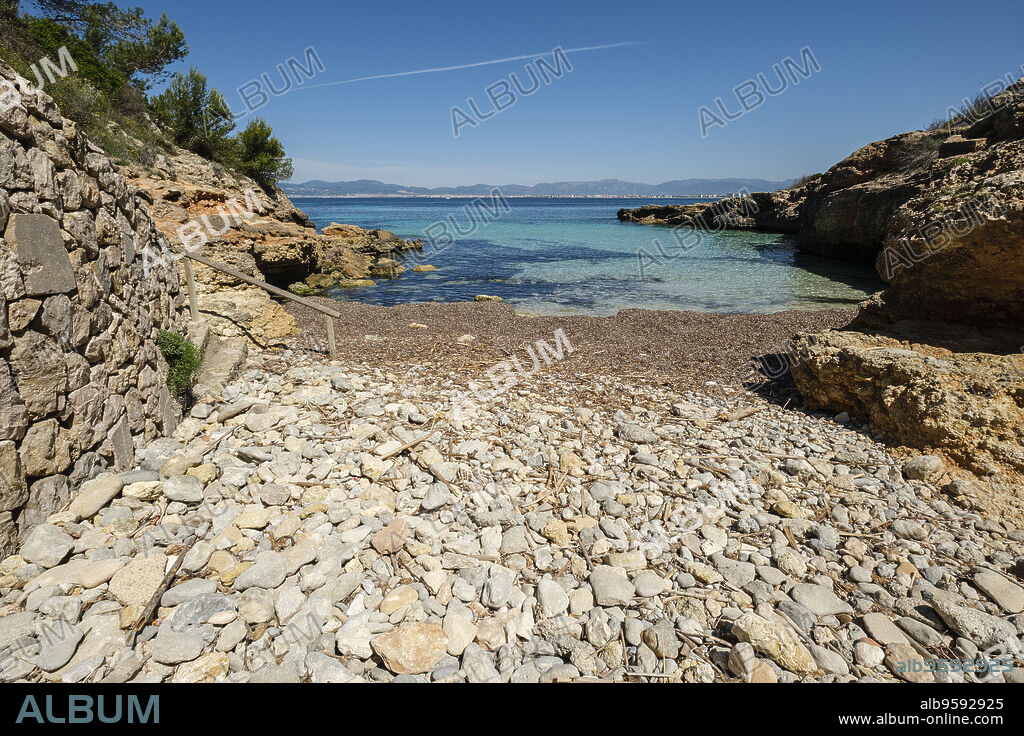 Calo Fort, - Calo de la Reina -, Llucmajor, Mallorca, Balearic Islands, Spain.