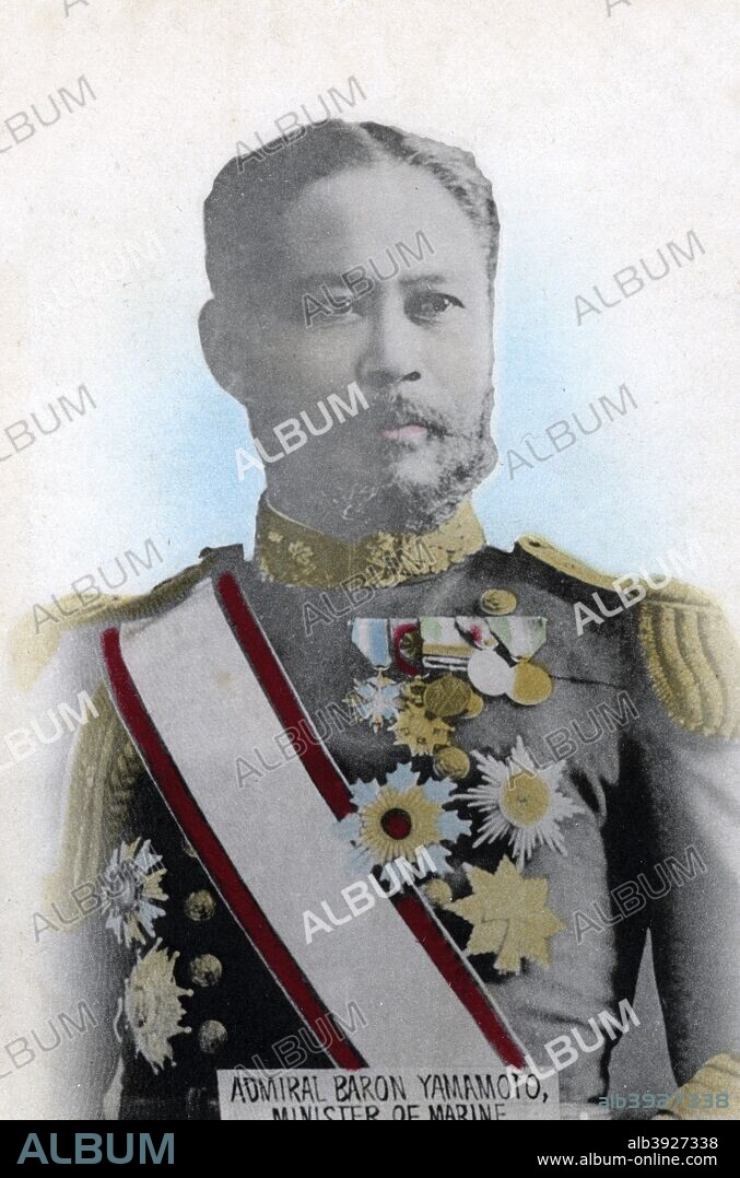 Admiral Yamamoto, Japanese Minister of the Navy, c1904-1905. Artist:  Unknown - Album alb3927338