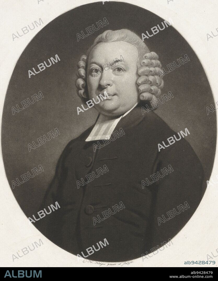 Portrait of the Reverend Johannes Visch, print maker: Charles Howard Hodges, (mentioned on object), publisher: Johannes Groenewoud Jansz, (mentioned on object), Amsterdam, 1804, paper, engraving, h 379 mm × w 279 mm.