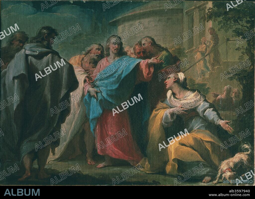 UBALDO GANDOLFI. Jesus and the Canaanite Woman.