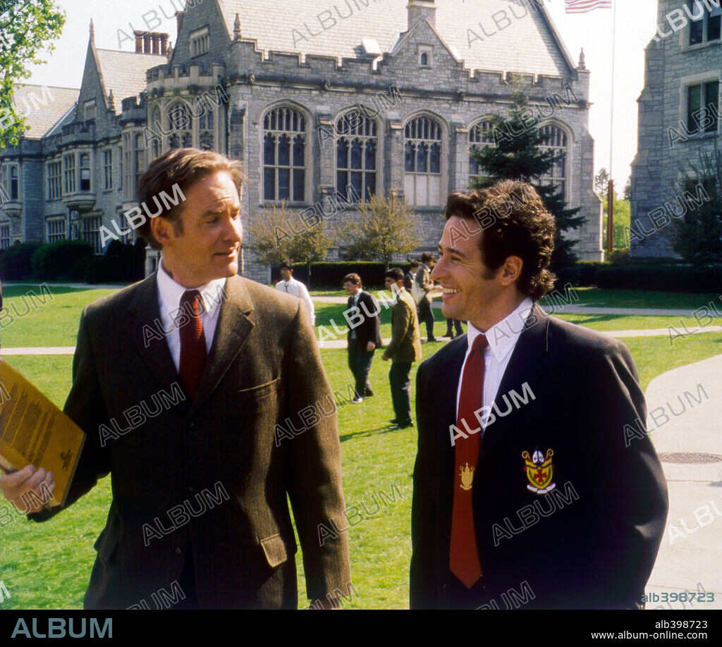 KEVIN KLINE and ROB MORROW in THE EMPEROR'S CLUB, 2002, directed by MICHAEL HOFFMAN. Copyright UNIVERSAL STUDIOS / TODD, DEMMIE.