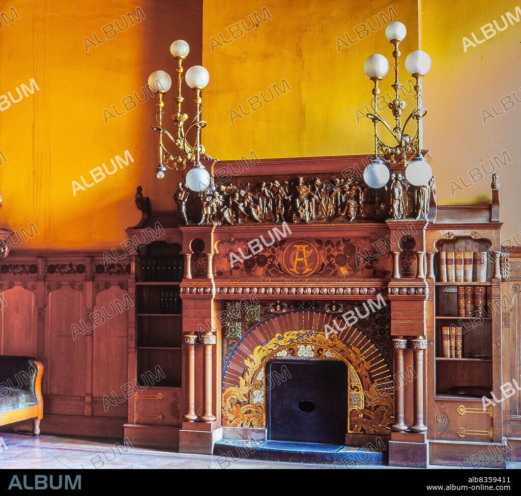 Chimenea, Palau de Justícia de Barcelona, 1908.