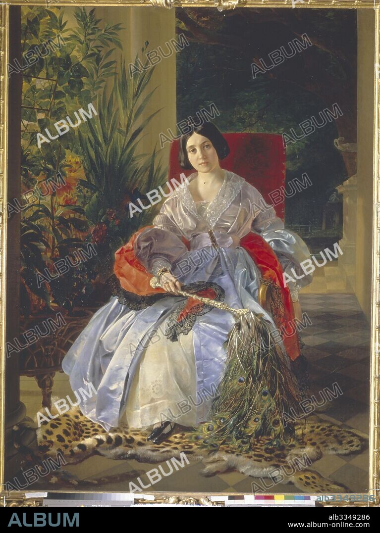 KARL PAVLOVICH BRIULLOV. Portrait of Princess Elizaveta Pavlovna Saltykova.