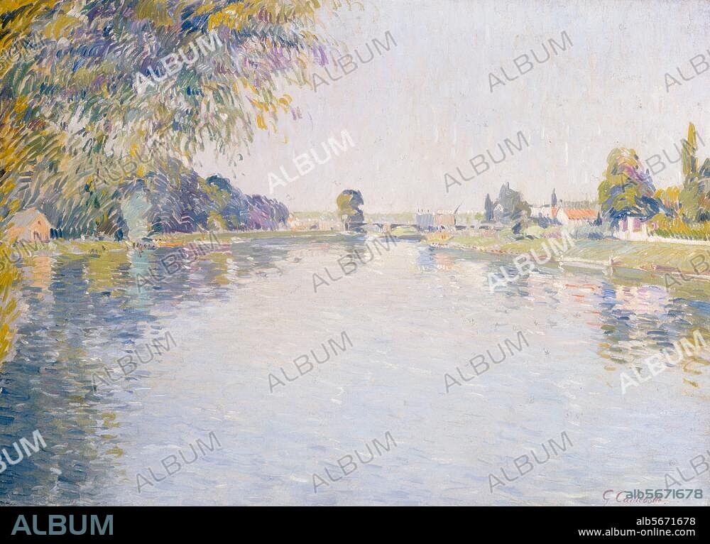 GUSTAVE CAILLEBOTTE. Caillebotte, Gustave 1840-1894. "Vue de la Seine et de la Rive d'Argenteuil, vers le Pont de Bezons", c. 1887. Oil on canvas, 72 × 100cm. London, Sotheby's. Lot 10, 26/6/90.