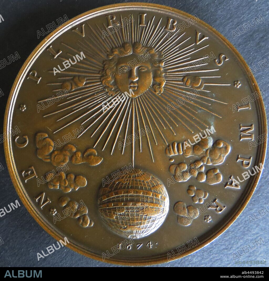WEST EUROPEAN APPLIED ART. Medal Louis XIV "Nec pluribus impar".