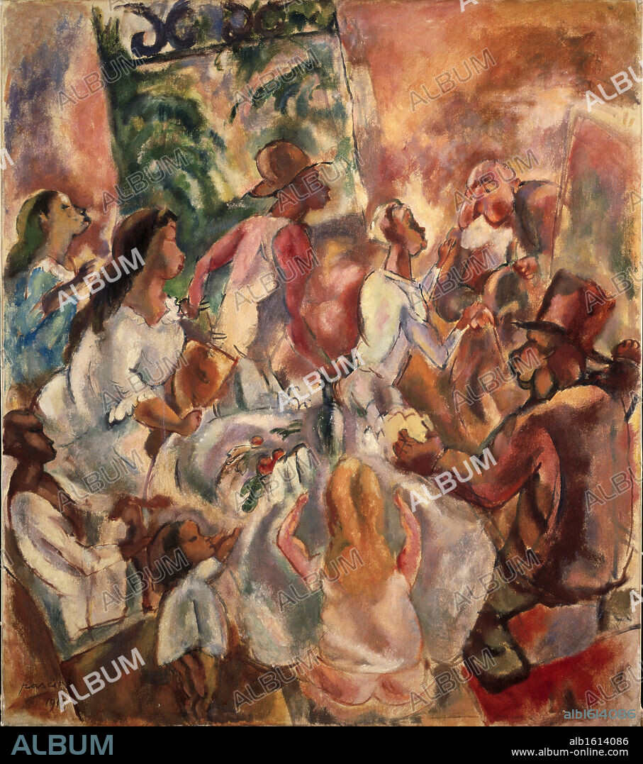 Cuban Hospitality/Return of the Prodigal Son  1915  Jules Pascin (1885-1930/French)  Oil on canvas  Barnes Foundation, Merion, Pennsylvania.