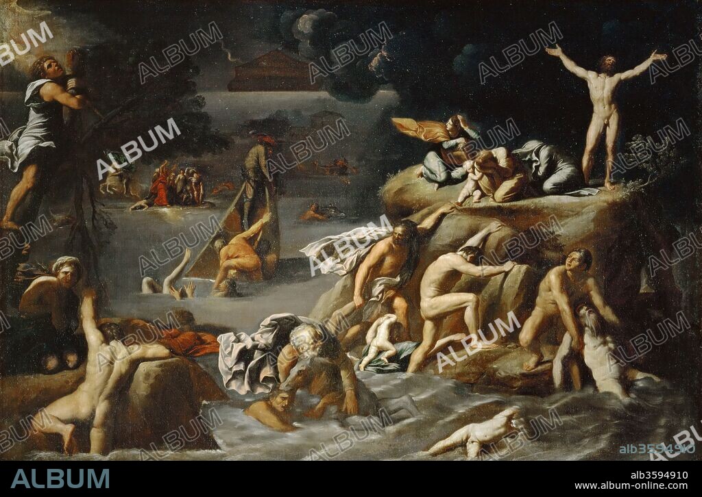 ANTONIO MARZIALE CARRACCI. The Deluge.