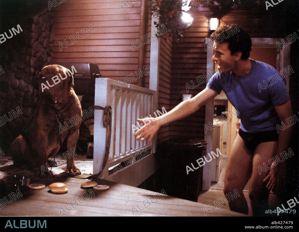 TOM HANKS en SOCIOS Y SABUESOS, 1989 (TURNER AND HOOCH), dirigida por ROGER SPOTTISWOODE. Copyright TOUCHSTONE PICTURES.