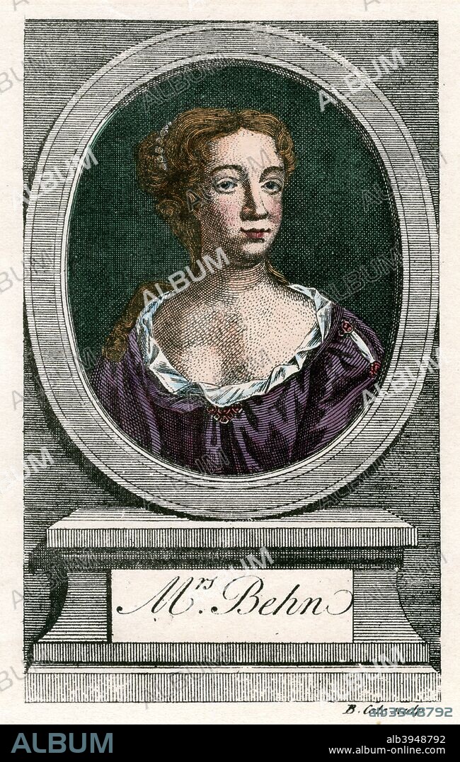 Aphra Behn, (1640-1680), first professional woman writer in English literature and prolific dramatist of the Restoration period.