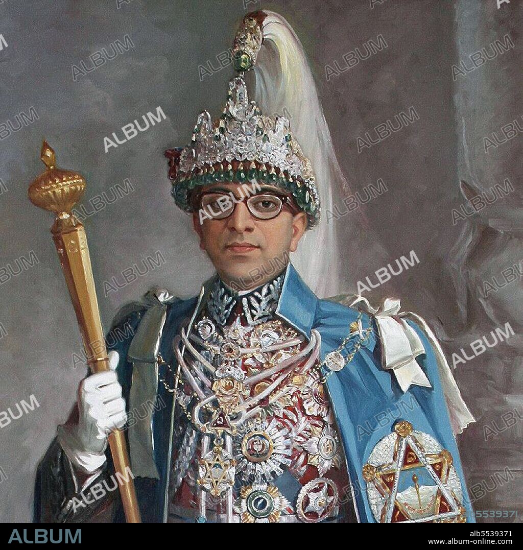 Mahendra Bir Bikram Shah Dev (11 June 1920 – 31 January 1972) was King of Nepal from 1955 to 1972. Mahendra was crowned on 2 May 1956. He succeeded Tribhuvan as King of Nepal. On 15 December 1960 he suspended the constitution, dissolved parliament, dismissed the cabinet, imposed direct rule and imprisoned then prime minister Bishweshwar Prasad Koirala and his closest government colleagues.  Mahendra instituted a Panchayat hierarchical system of village, district and national councils, a variant of guided democracy. He pursued a foreign policy of neutrality between China and India.