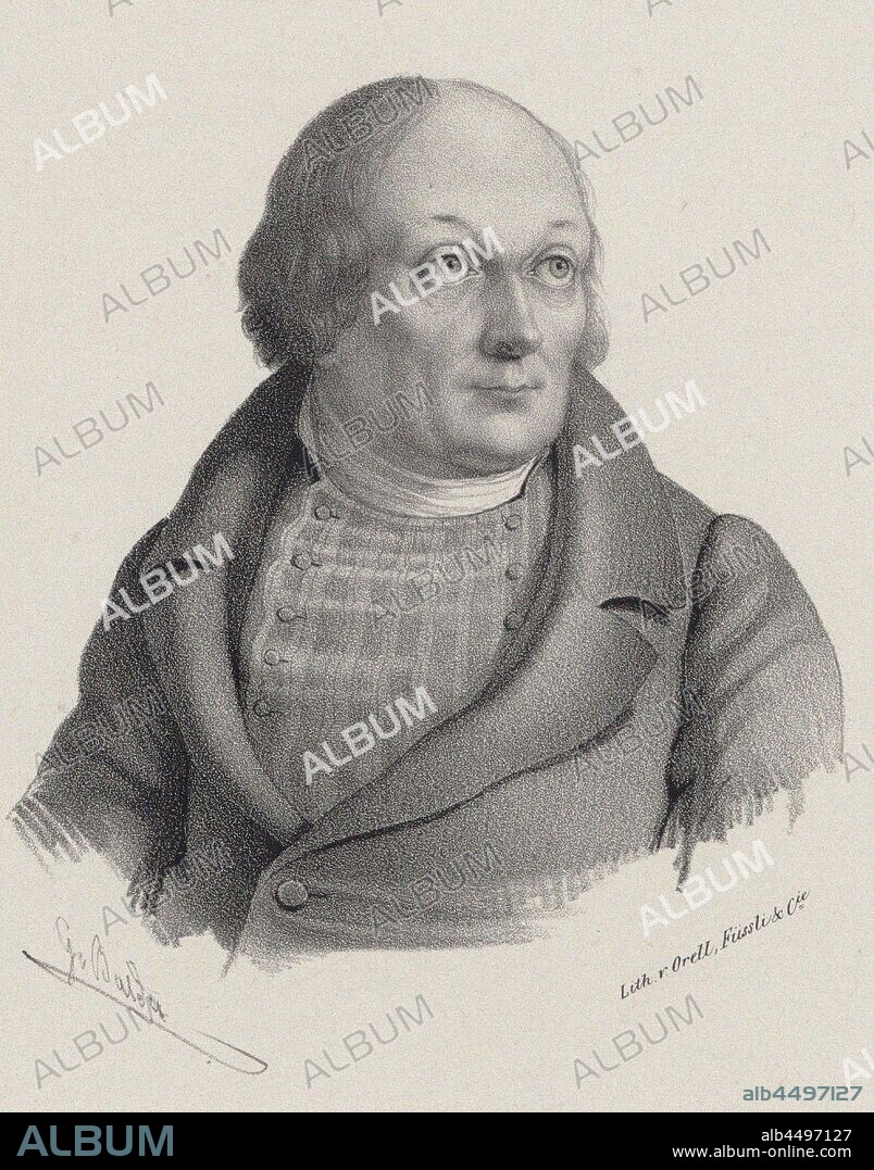 GEORG BALDER. Portrait of Hans Georg Nägeli (1773-1836).