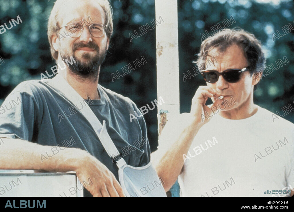 HARVEY KEITEL und WILLIAM HURT in SMOKE - RAUCHER UNTER SICH, 1995 (SMOKE), unter der Regie von WAYNE WANG. Copyright MIRAMAX.