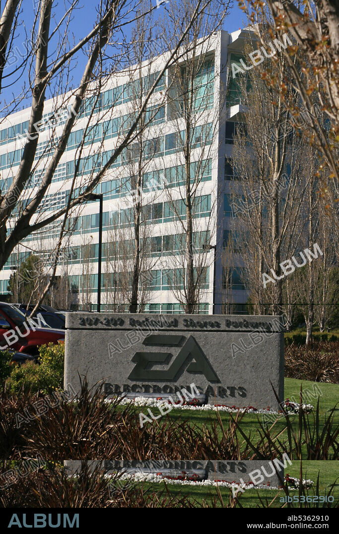 Apr 04, 2008 - Redwood City, California, USA - The headquarters of Electronic Arts (EA), on Redwood Shores Parkway in Redwood City, California, in the heart of Silicon Valley. EA promotes itself as the world's leading independent developer and publisher of interactive entertainment software for advanced console systems such as the PlayStation 3 and PlayStation 2 computer entertainment systems, the PSP (PlayStation Portable) system, Xbox 360 and Xbox video game systems from Microsoft, Nintendo Wii, Nintendo GameCube, Game Boy Advance and the Nintendo DS, as well as PC, casual web-based games and games for mobile phone devices. Some of the most popular EA games include Madden NFL, Need for Speed, FIFA Soccer, The Sims Pets, The Sims, Most Wanted, FIFA World Cup, NBA Live, Burnout, NFL Street, NBA Street, and FIFA Street. EA has recently been attempting to aquire Take-Two Interactive Software. (Credit Image: © Scott Carson/ZUMA Press).