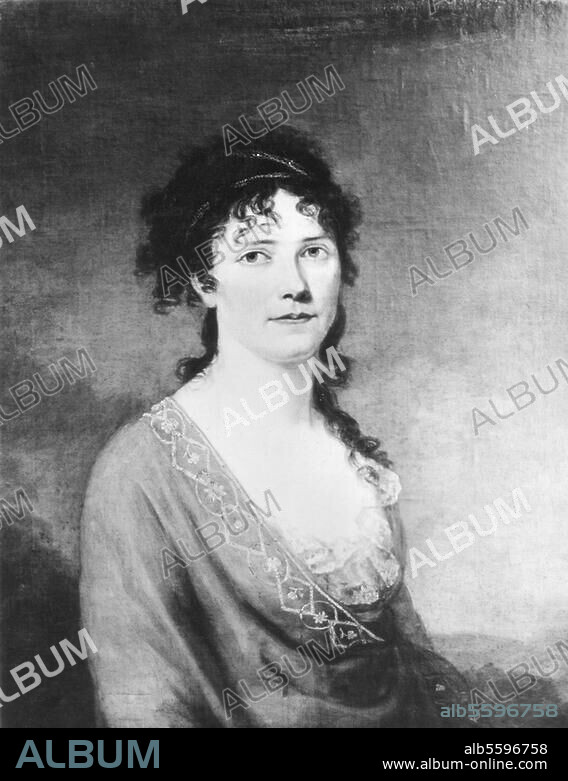 Caroline, Queen of Bavaria (former Princess of Baden), 2nd wife of Maximilian I Joseph of Bavaria. 1776-1841. - Portrait - Painting by Moritz Kellerhoven.