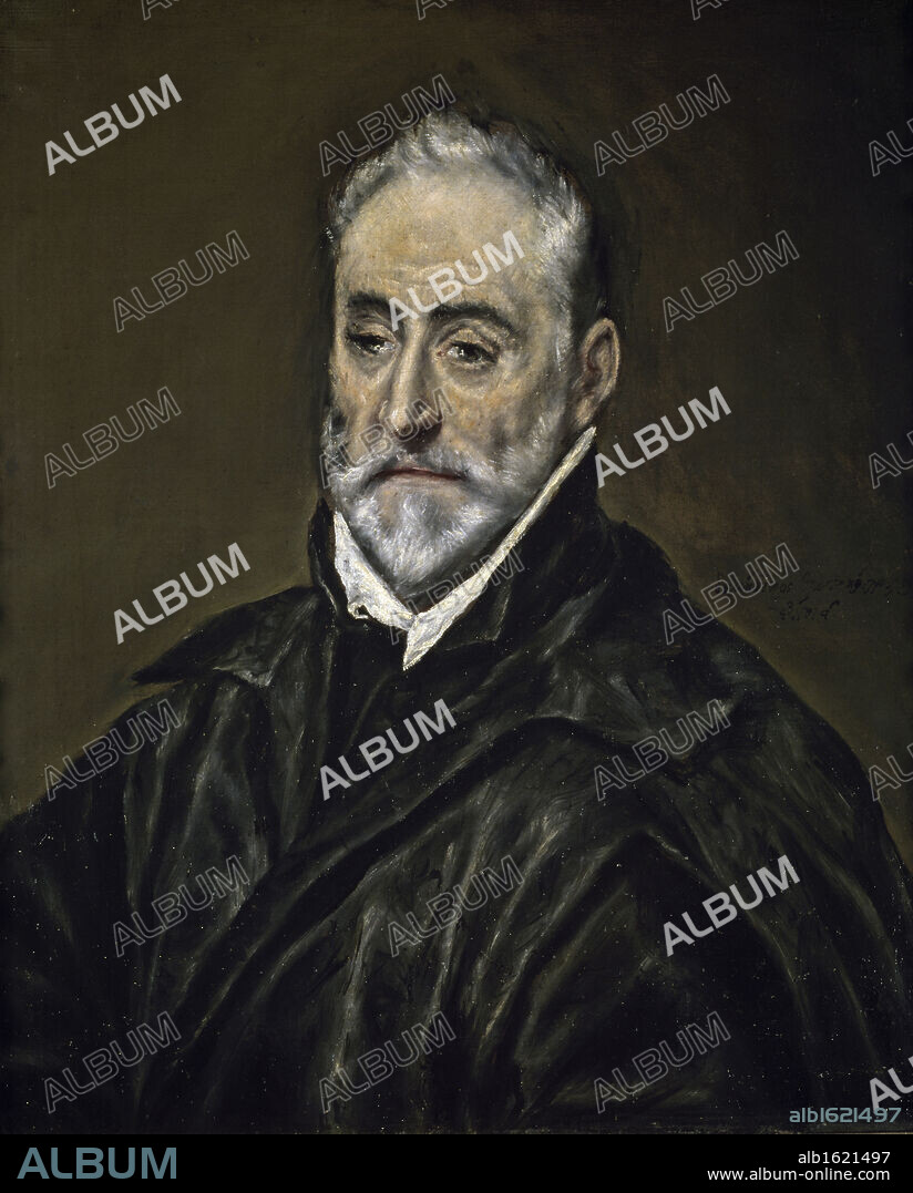 Portrait of Antonio Covarrubias by El Greco, (1541-1614), Spain, Madrid, Museo del Prado.
