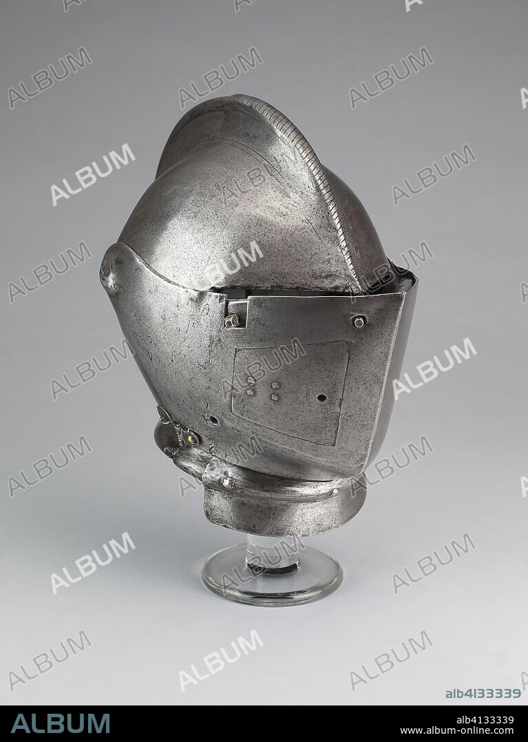 Close Helmet for the Joust. Italian; Milan. Date: 1570-1600. Dimensions: H. 22.2 cm (8 3/4 in.). Steel. Origin: Northern Italy.