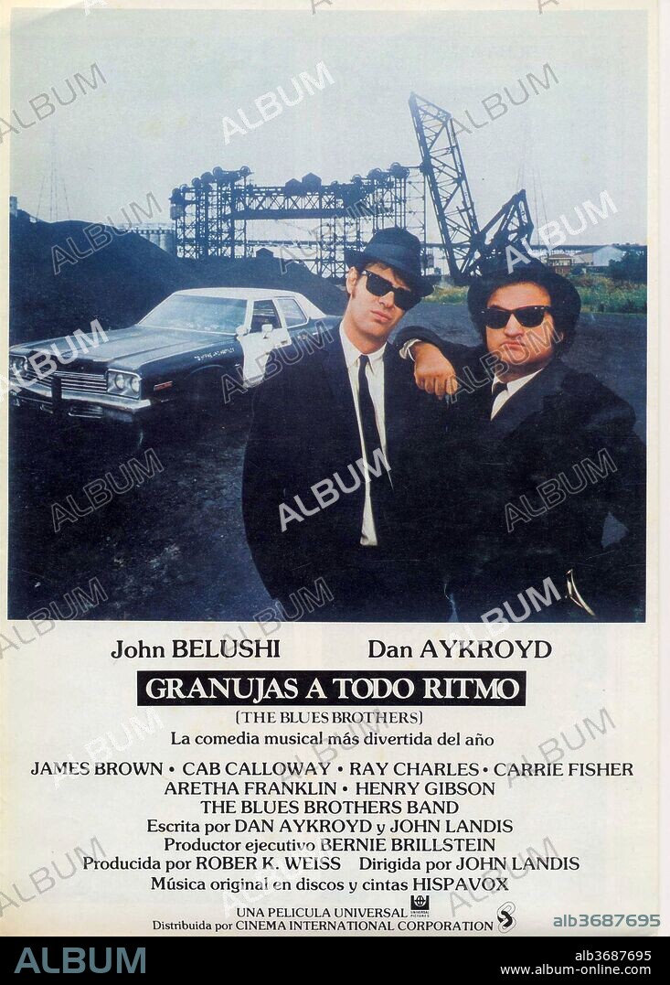 Affiche de THE BLUES BROTHERS, 1980, réalisé par JOHN LANDIS. Copyright UNIVERSAL PICTURES.