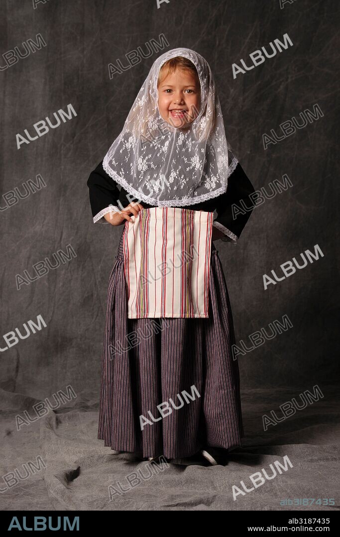 traje tipico mallorquin, Mallorca, balearic islands, spain, europe.