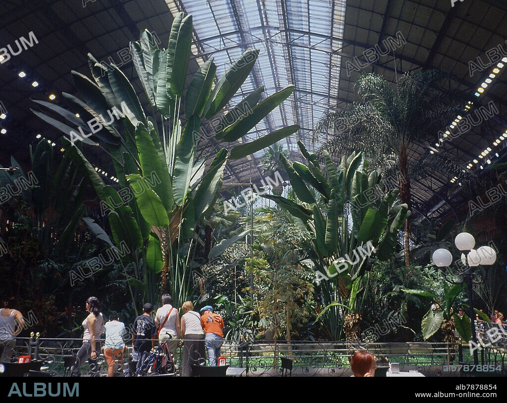 RAFAEL MONEO. VESTIBULO CENTRAL CON PLANTAS DE LA ESTACION DE ATOCHA - JARDIN TROPICAL.