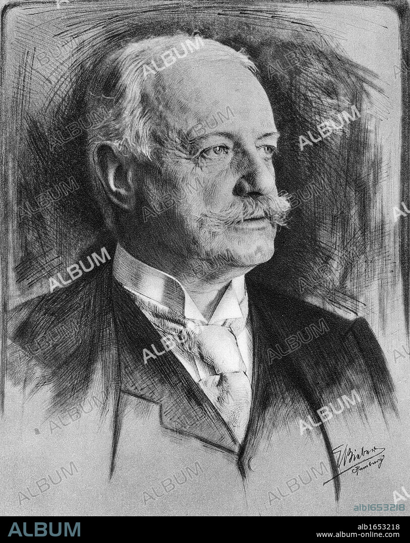 Bernhard Heinrich Karl Martin von Bulow (1849-1929) German Foreign Secretary 1897-1909. Responsible for Weltpolitik - colonial expansion. Reichschancellor 1900-1909.