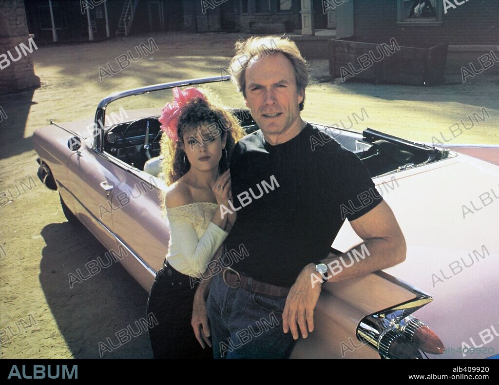 BERNADETTE PETERS y CLINT EASTWOOD en EL CADILLAC ROSA, 1989 (PINK CADILLAC), dirigida por BUDDY VAN HORN. Copyright WARNER BROTHERS.