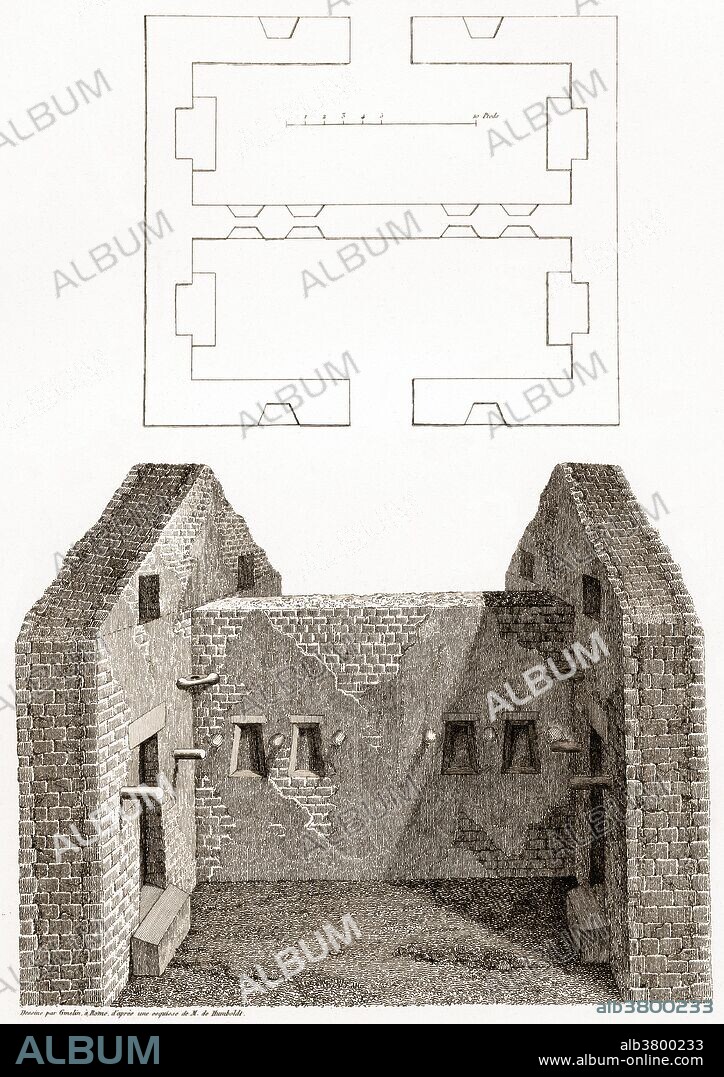 Interior of Inca House, Ingapirca