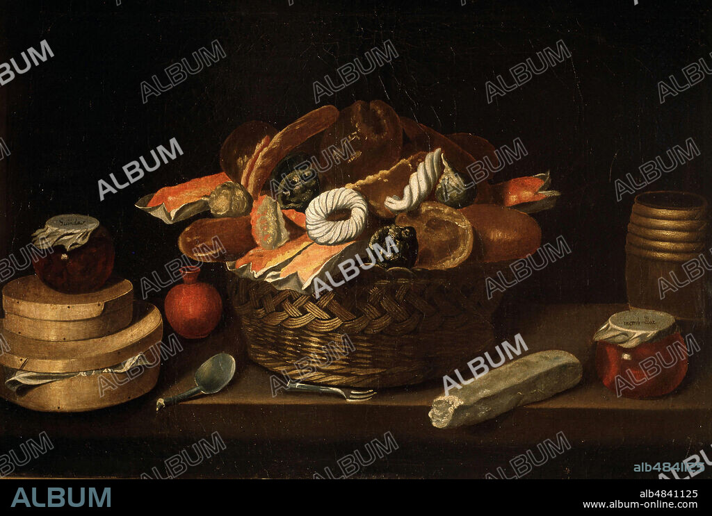 JUAN VAN DER. HAMEN. HAMEN, JUAN VAN DER. PINTOR HOLANDES. 1596-1631. BODEGON, OLEO SOBRE LIOENZO. MUSEO BELLAS ARTES SAN FERNANDO . MADRID.