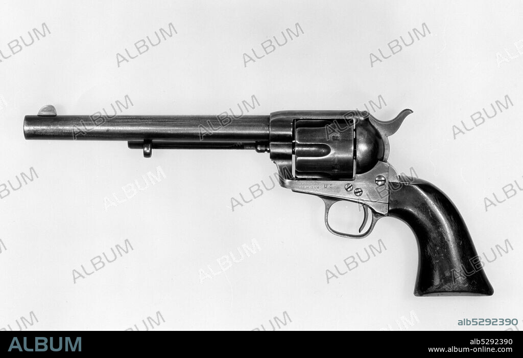 SAMUEL COLT. Peacemaker Colt Single-Action Army Revolver, serial no. 4519, American, Hartford, Connecticut, 1874.