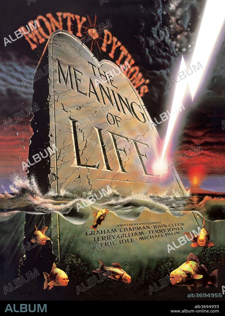 Poster of THE MEANING OF LIFE, 1983, directed by TERRY GILLIAM and TERRY JONES. Copyright UNIVERSAL STUDIOS.
