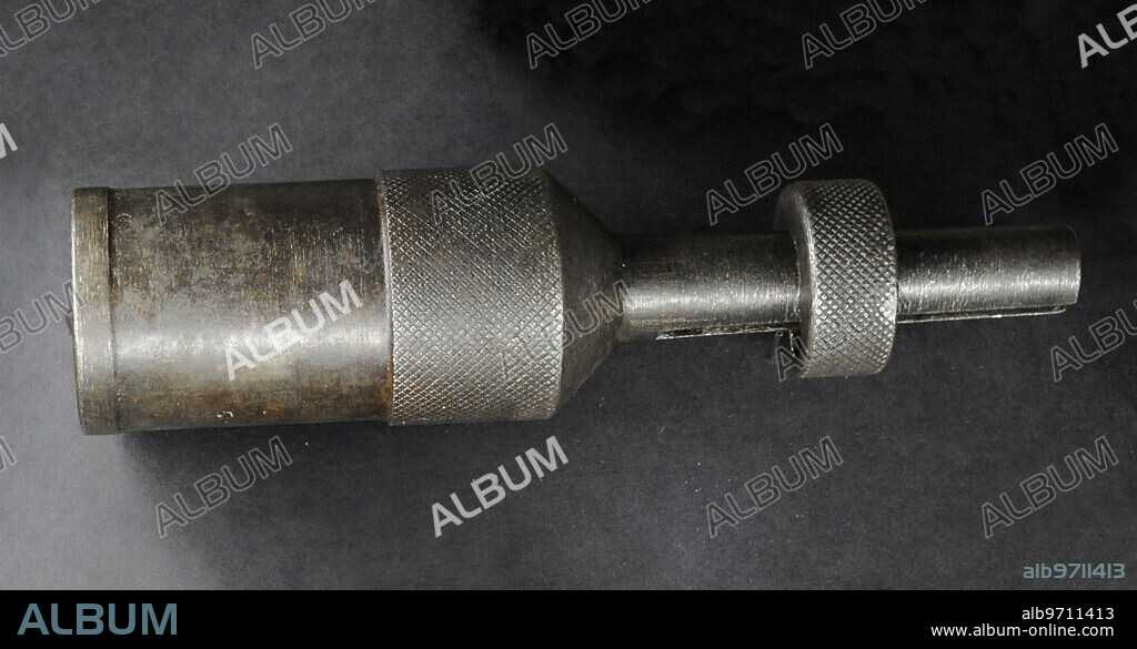 Primera Guerra Mundial (1914-1918). Bocacha lanzagranadas M 1917 para acoplar en fusiles y carabinas Mauser. Alemania. Museo de la Guerra de Letonia. Riga.