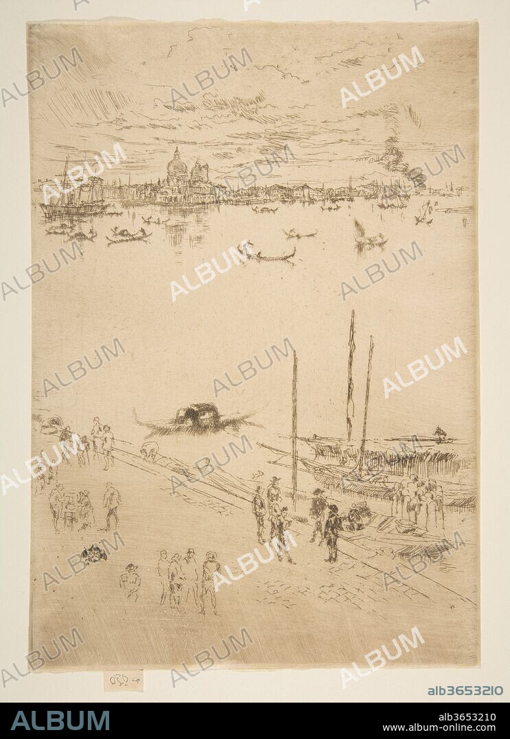 JAMES ABBOTT MCNEILL WHISTLER. Upright Venice. Artist: James McNeill Whistler (American, Lowell, Massachusetts 1834-1903 London). Dimensions: Plate: 9 15/16 × 6 15/16 in. (25.3 × 17.7 cm)
Sheet: 9 15/16 × 6 15/16 in. (25.3 × 17.7 cm). Series/Portfolio: Second Venice Set ("A Set of Twenty-Six Etchings by James A. McN. Whistler," 1886). Date: 1879-80.