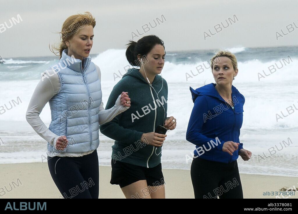 NICOLE KIDMAN, REESE WITHERSPOON und SHAILENE WOODLEY in BIG LITTLE LIES, 2017, unter der Regie von DAVID E. KELLEY. Copyright HOME BOX OFFICE (HBO).